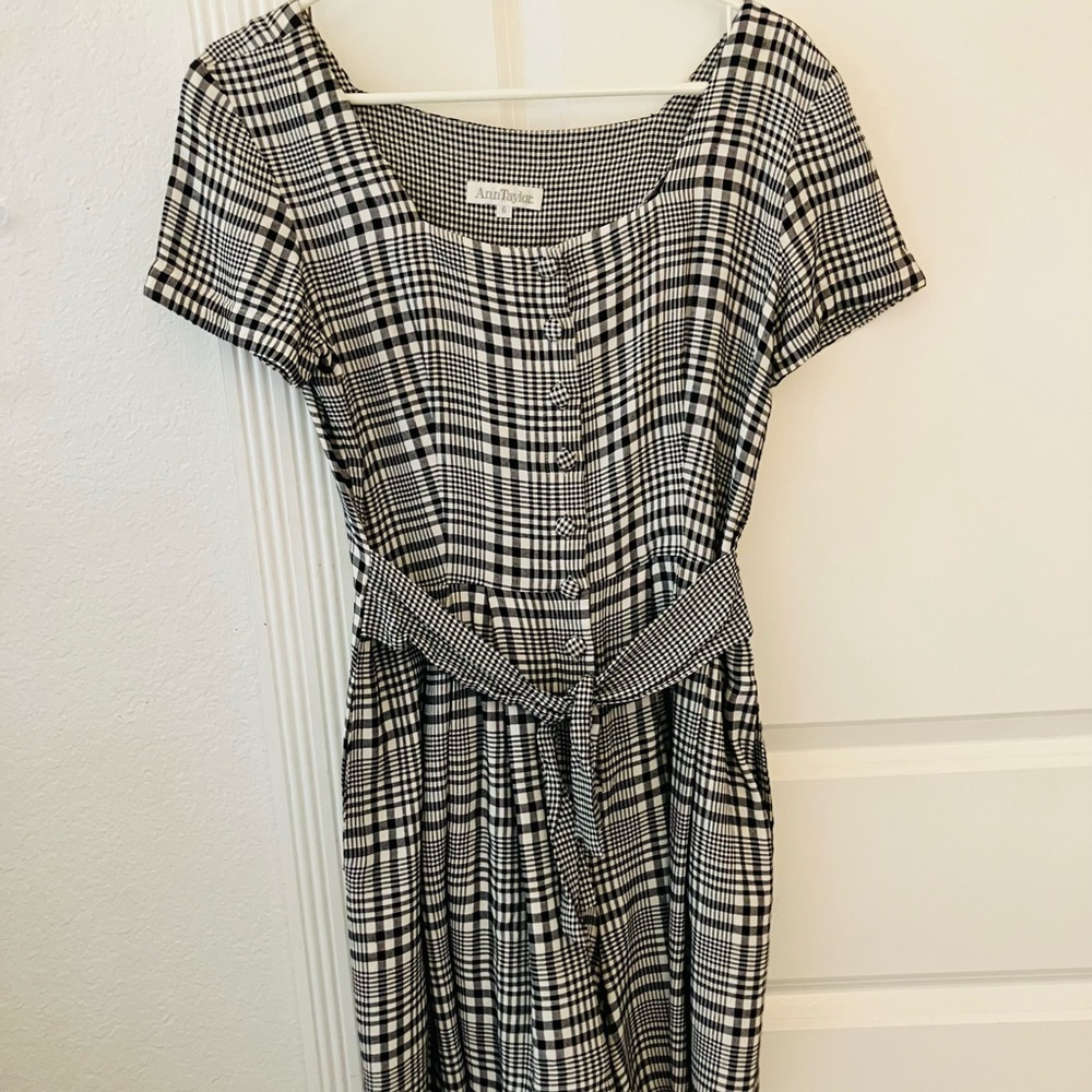 Vintage Ann Taylor Plaid Romper